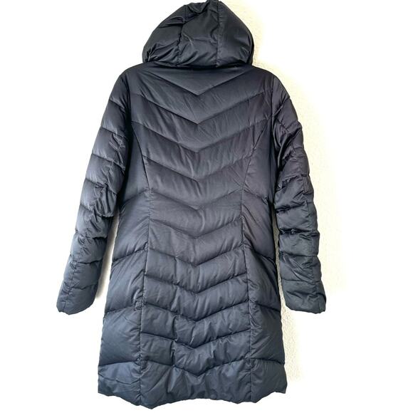 Eddie Bauer Black Goose Down Longline Puffer Jacket Size Small - Picture 5 of 9